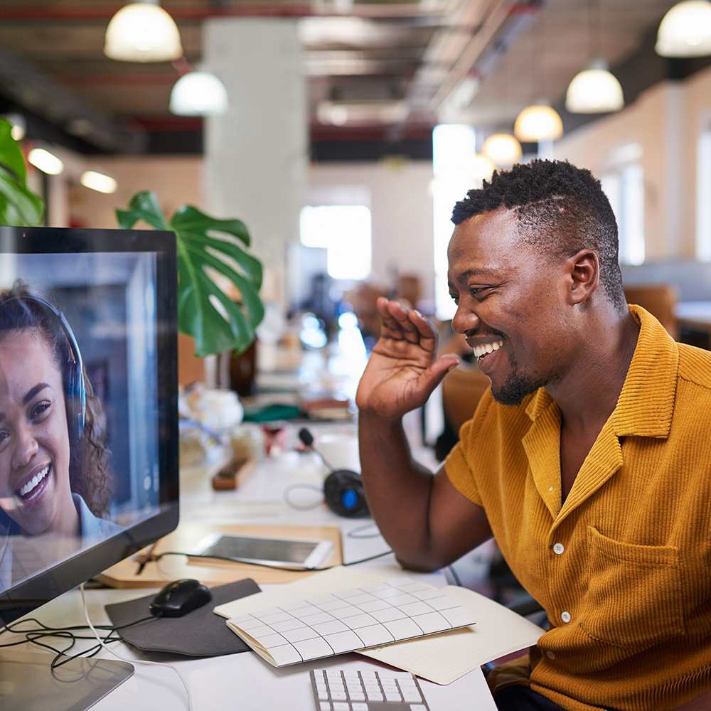 travel advisor on virtual meeting