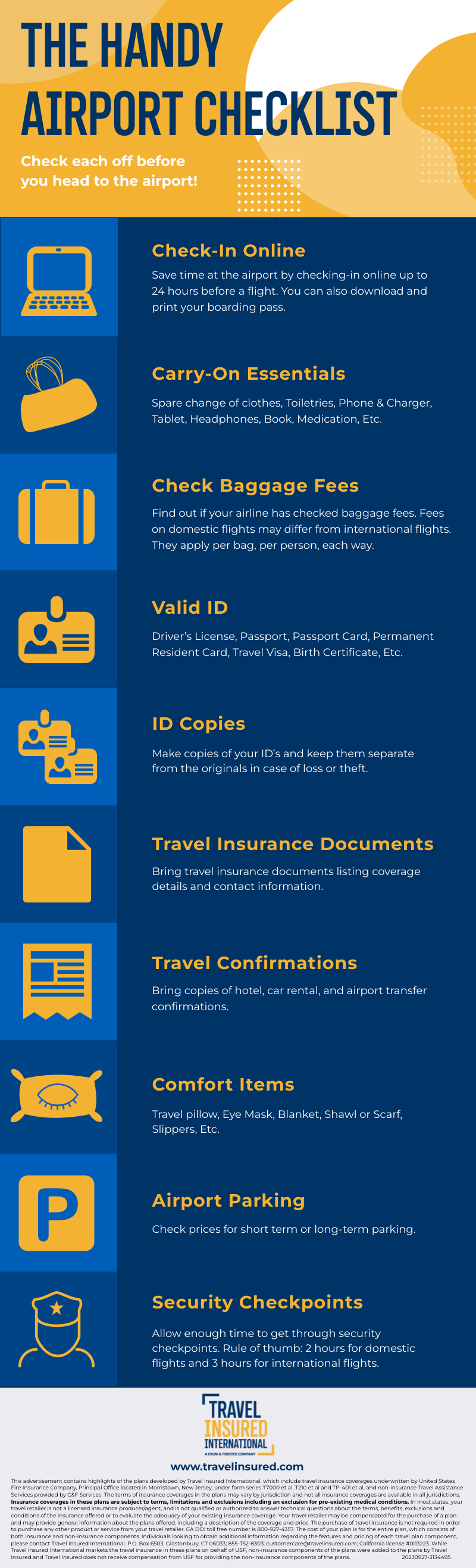 Airport Checklist